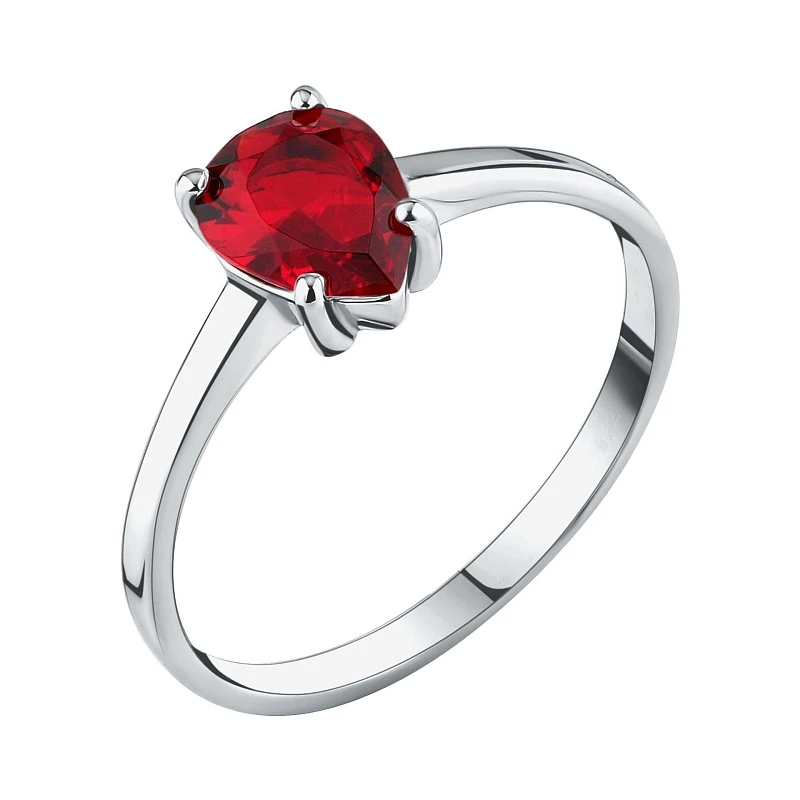 Кольцо  серебряное с кварцем