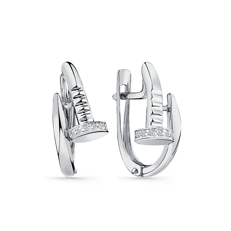 Серьги «Мастер Бриллиант» золотые