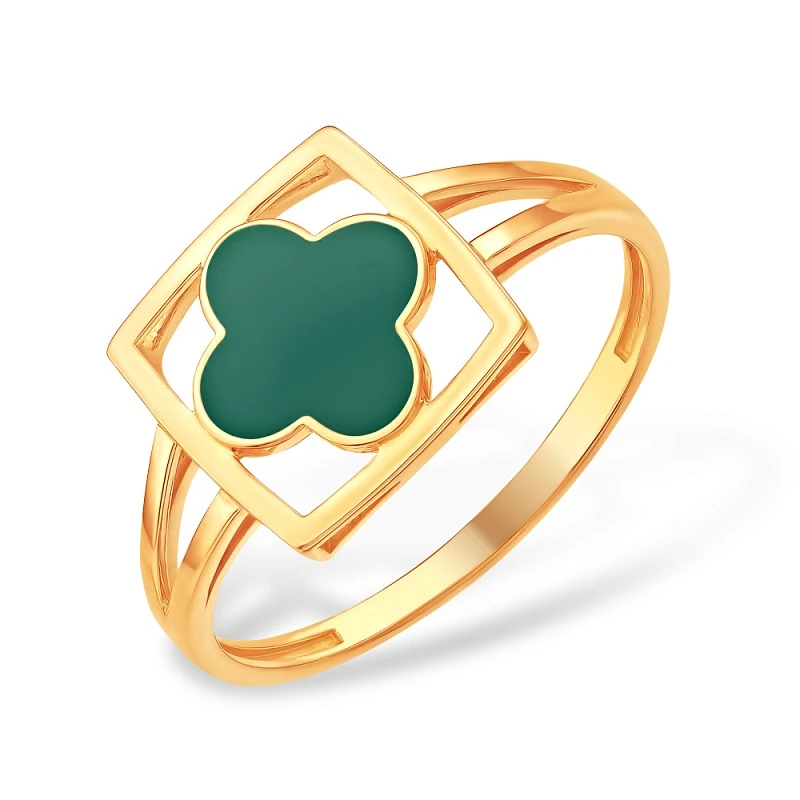 Кольцо «EFREMOV» из серебра с позолотой