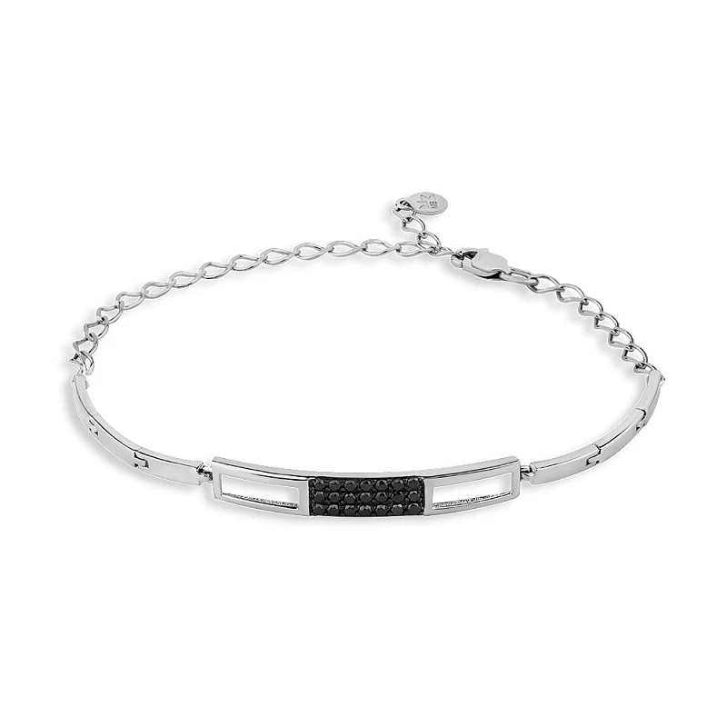 Браслет  из белого золота с природным бриллиантом