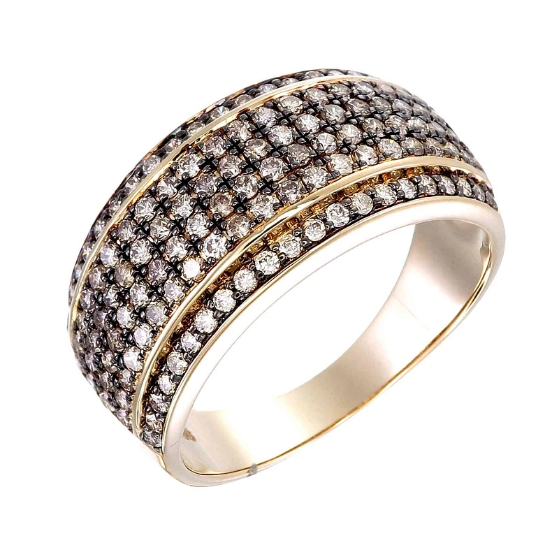 Кольцо  золотое с природным бриллиантом