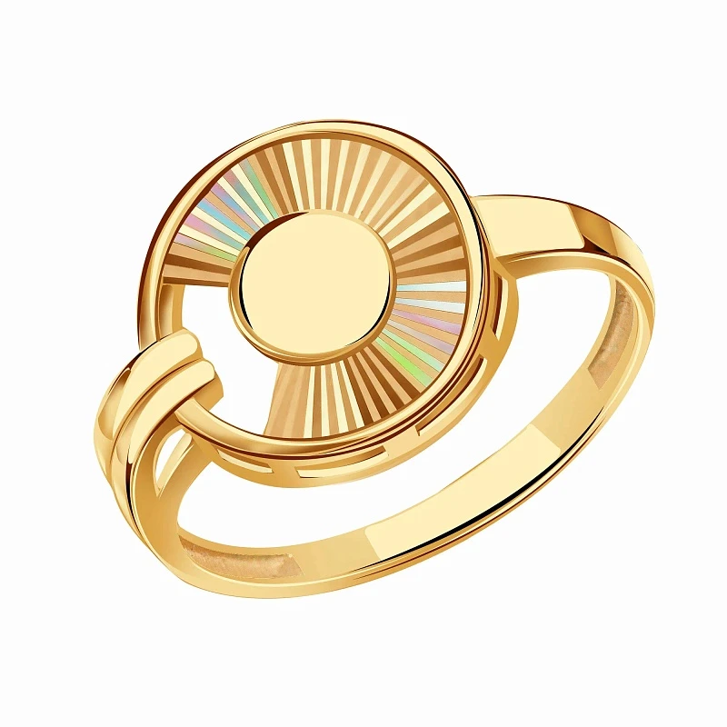 Кольцо «KARATOV» золотое