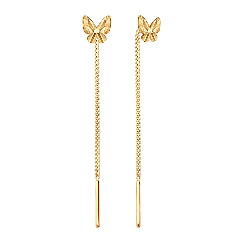 Серьги «KARATOV» золотые