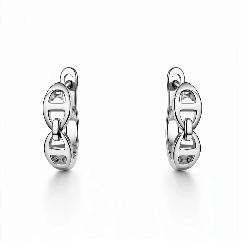 Серьги  серебряные