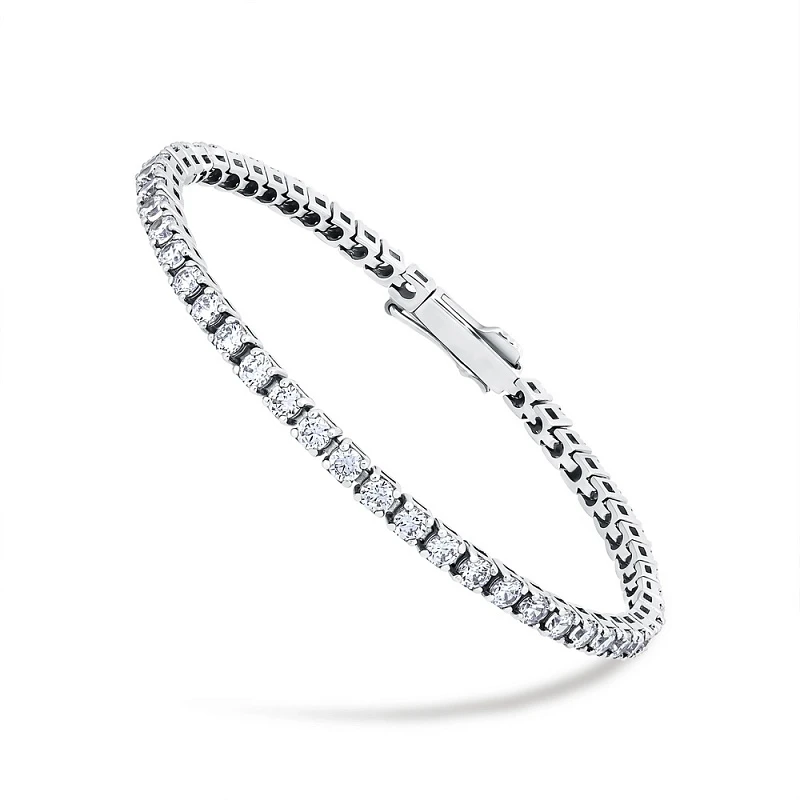 Браслет  серебряный с фианитом