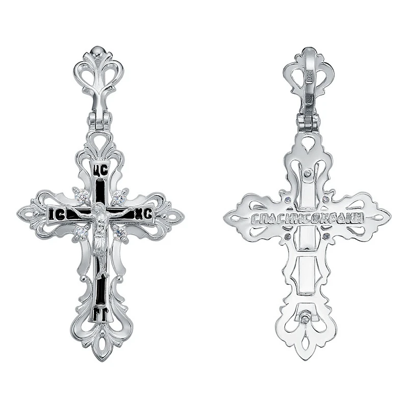 Подвеска  серебряная с фианитом