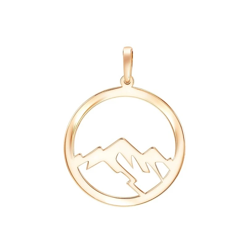 Подвеска  из красного золота