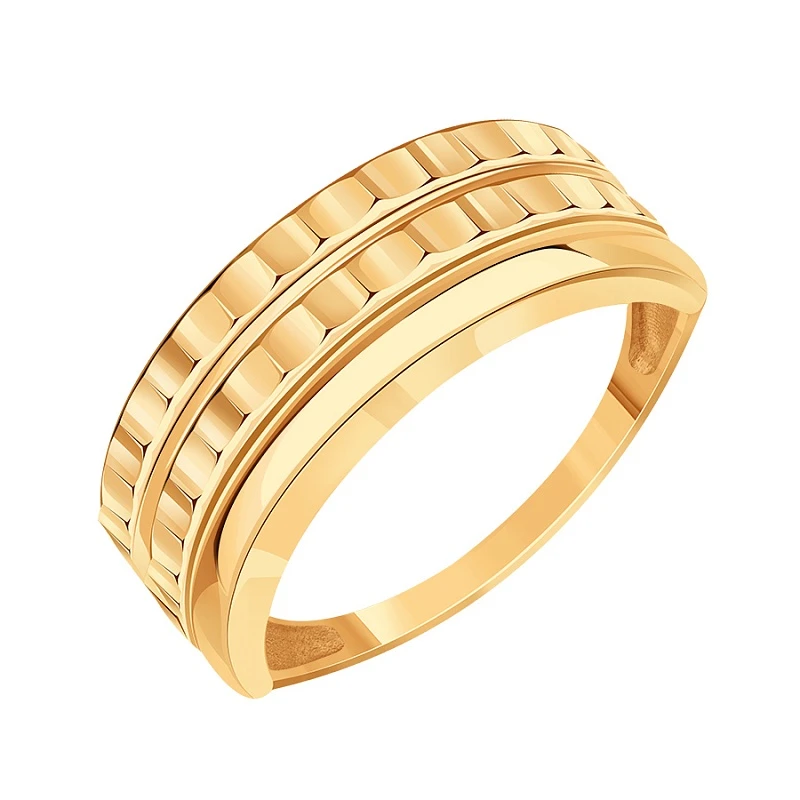 Кольцо  из красного золота