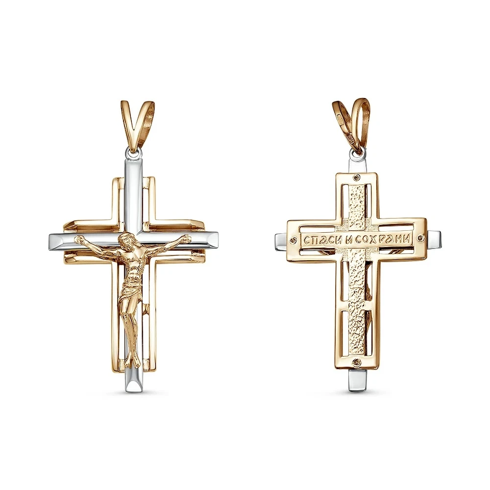 Подвеска  из комбинированного золота