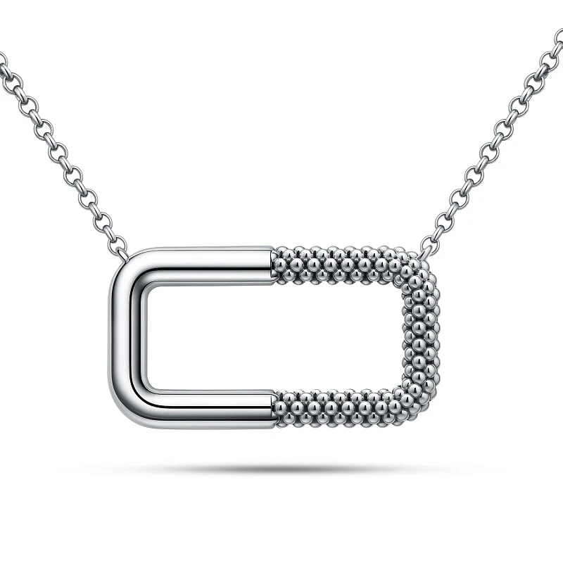 Колье серебряное