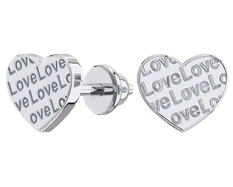 Серьги  серебряные