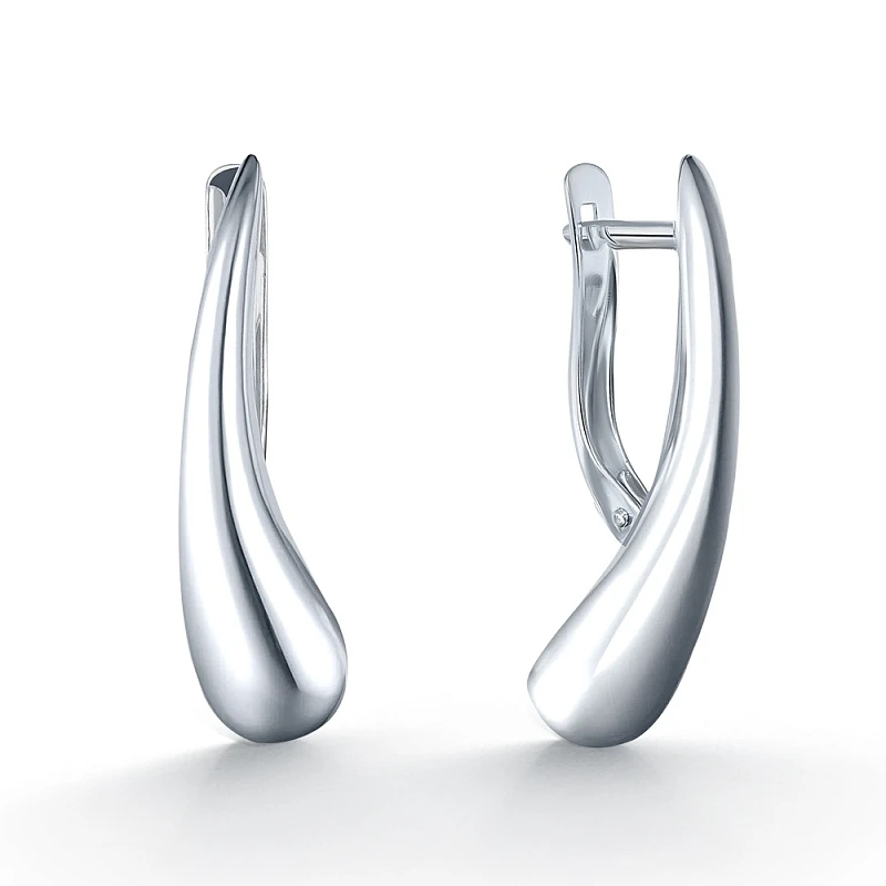 Серьги  серебряные