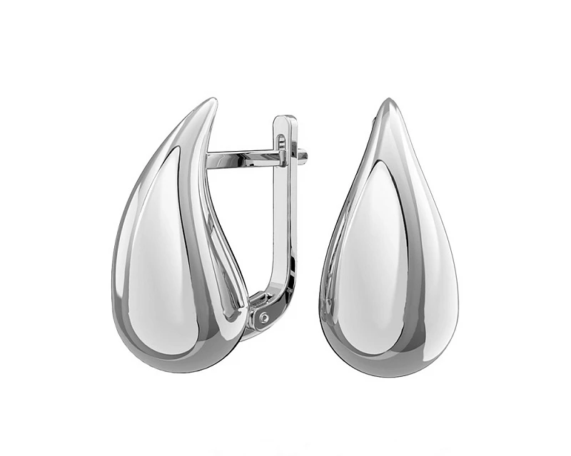 Серьги  серебряные