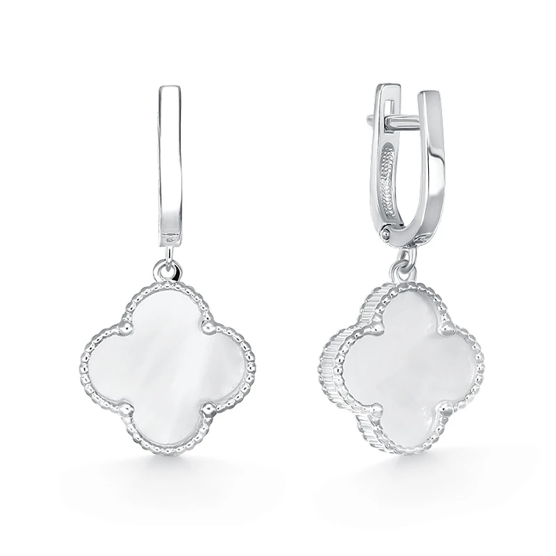 Серьги  серебряные с перламутром