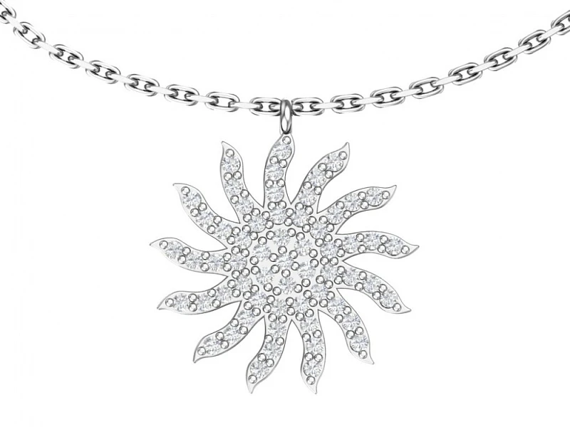 Колье  серебряное