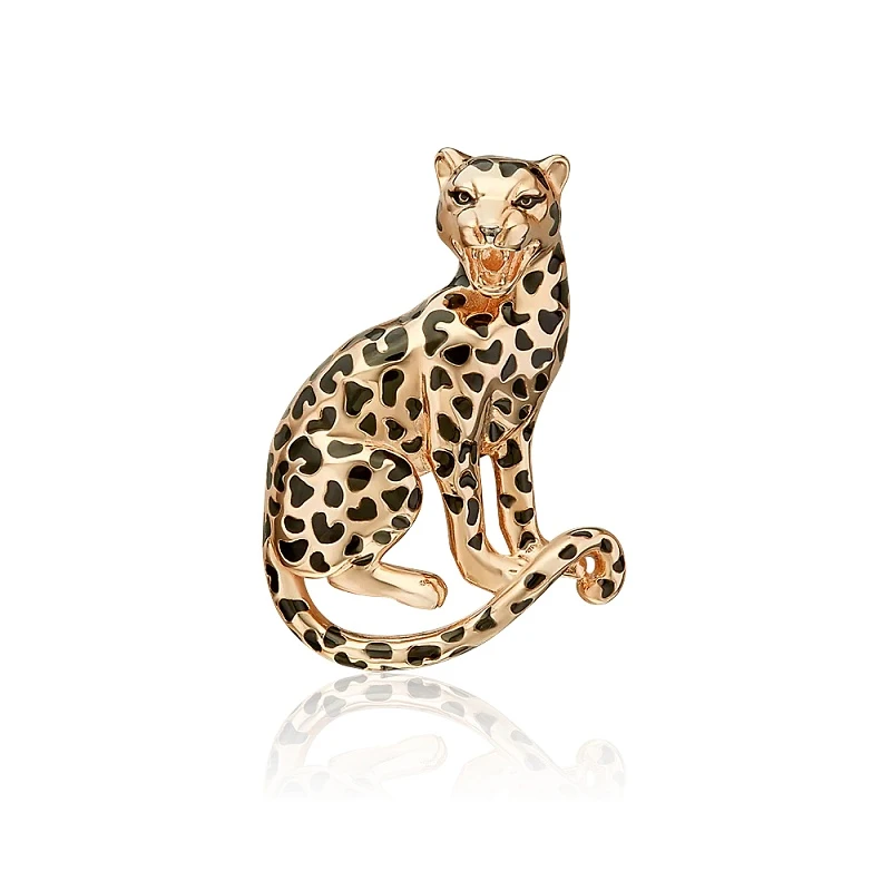 Брошь  из красного золота