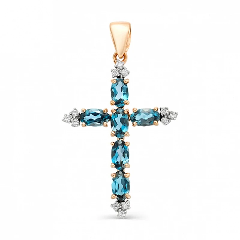 Подвеска «MAGIC STONES» из красного золота с топазом