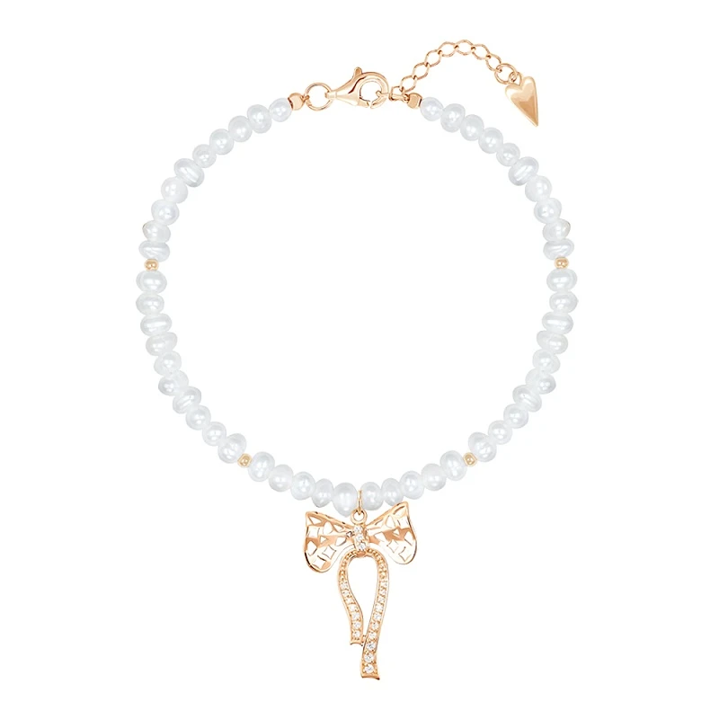 Браслет  из серебра с позолотой с жемчугом