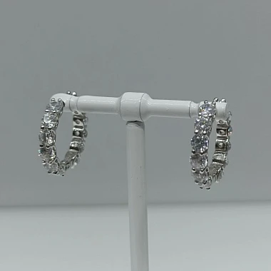 Серьги «Fidelis» серебряные