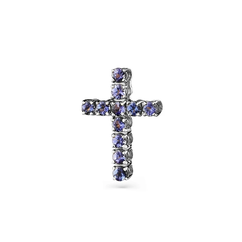 Подвеска  золотая с танзанитом