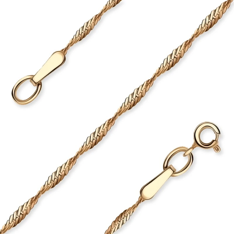 Цепь  из красного золота