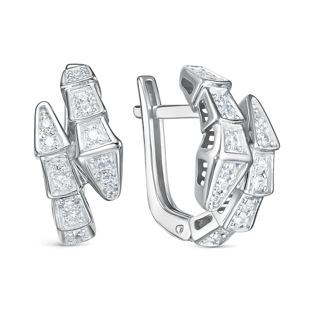 Серьги «BERGER» серебряные