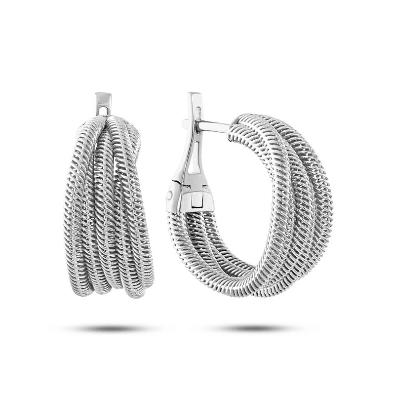 Серьги  серебряные