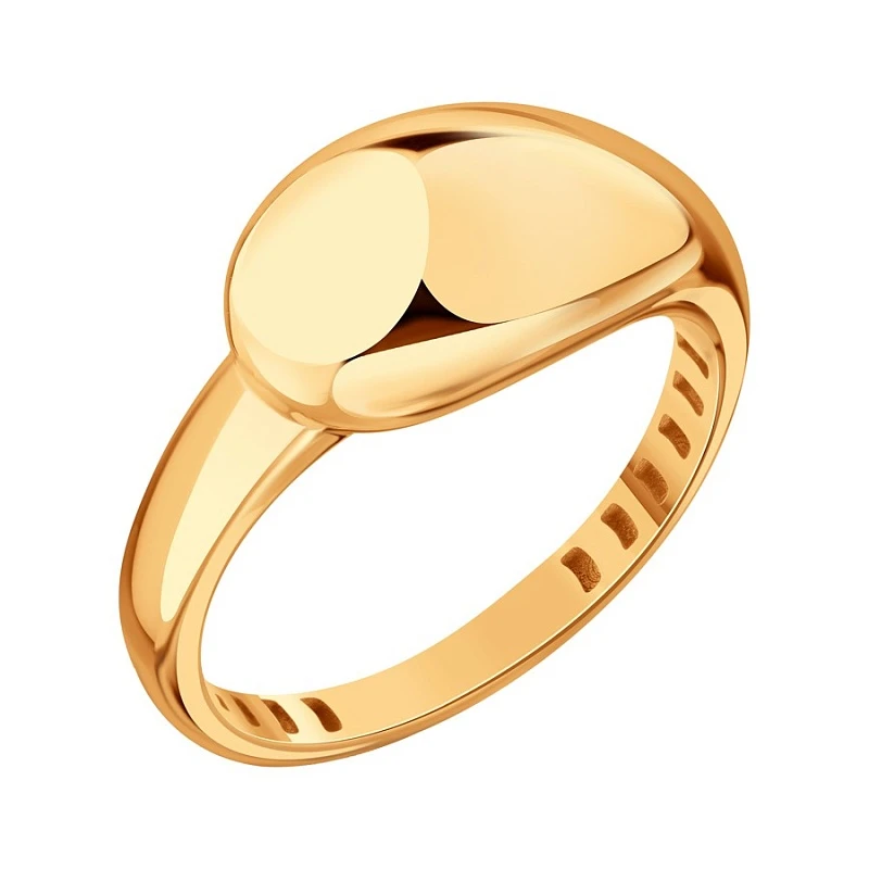 Кольцо  из красного золота