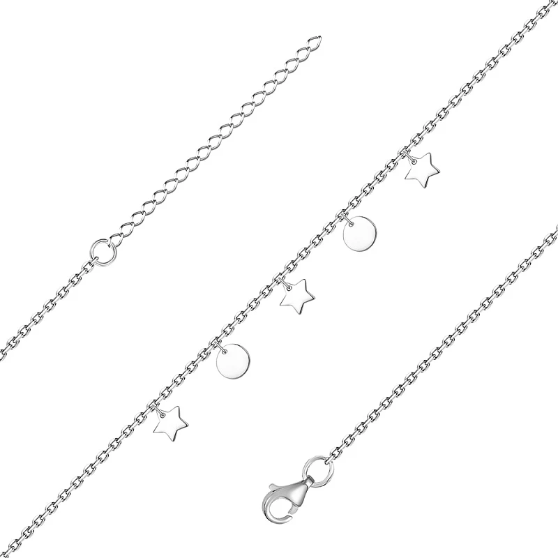 Браслет  серебряный