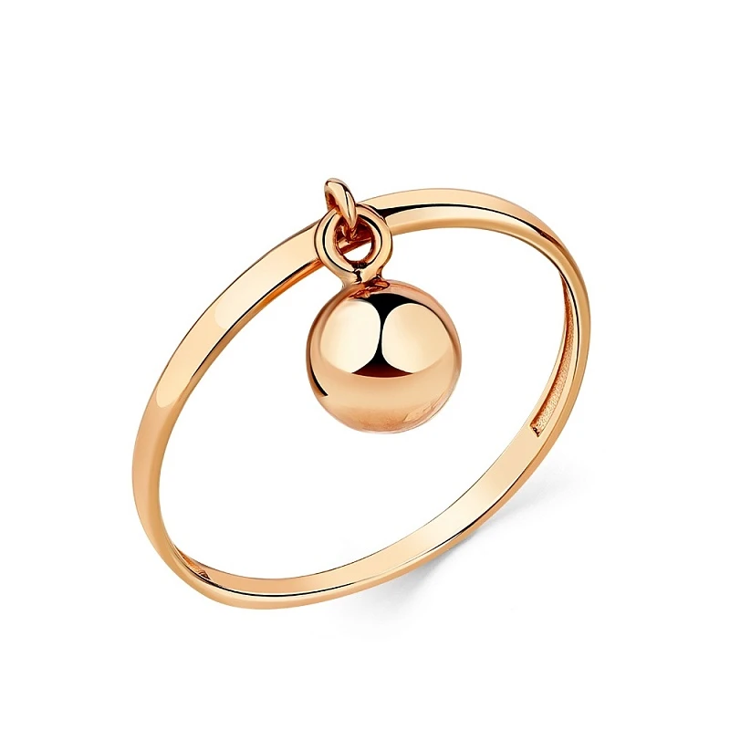 Кольцо  из красного золота