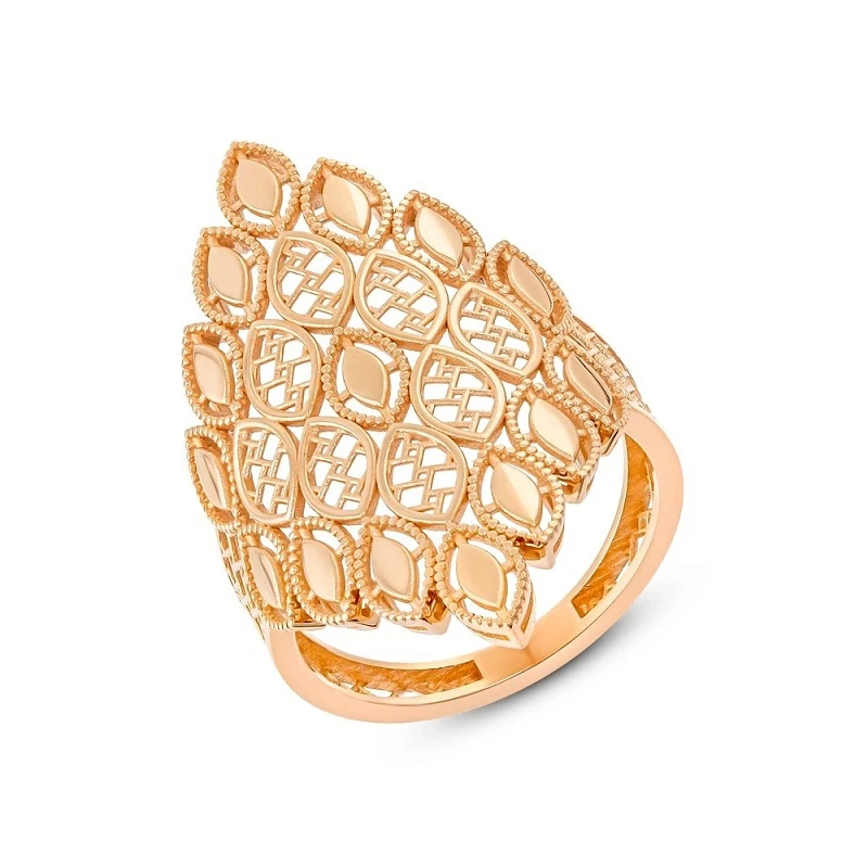 Кольцо  из красного золота