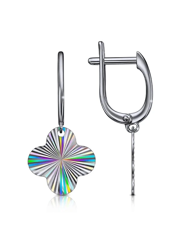 Серьги  серебряные