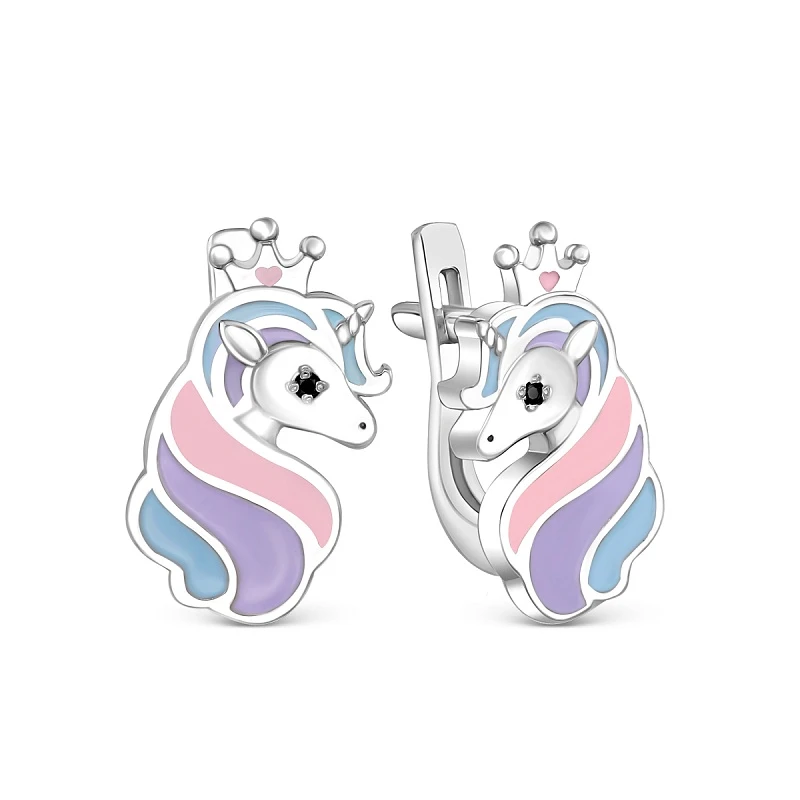 Серьги  серебряные