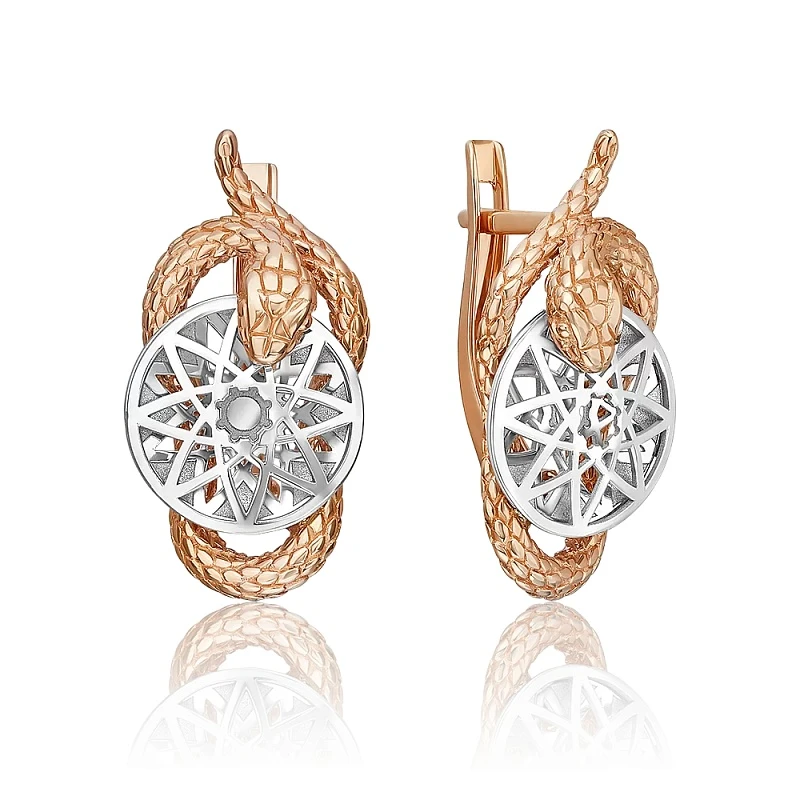 Серьги «ПЛАТИНА» золотые