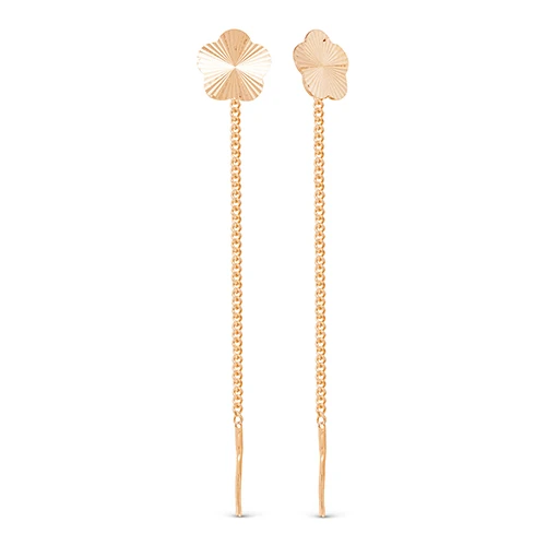 Серьги  из красного золота