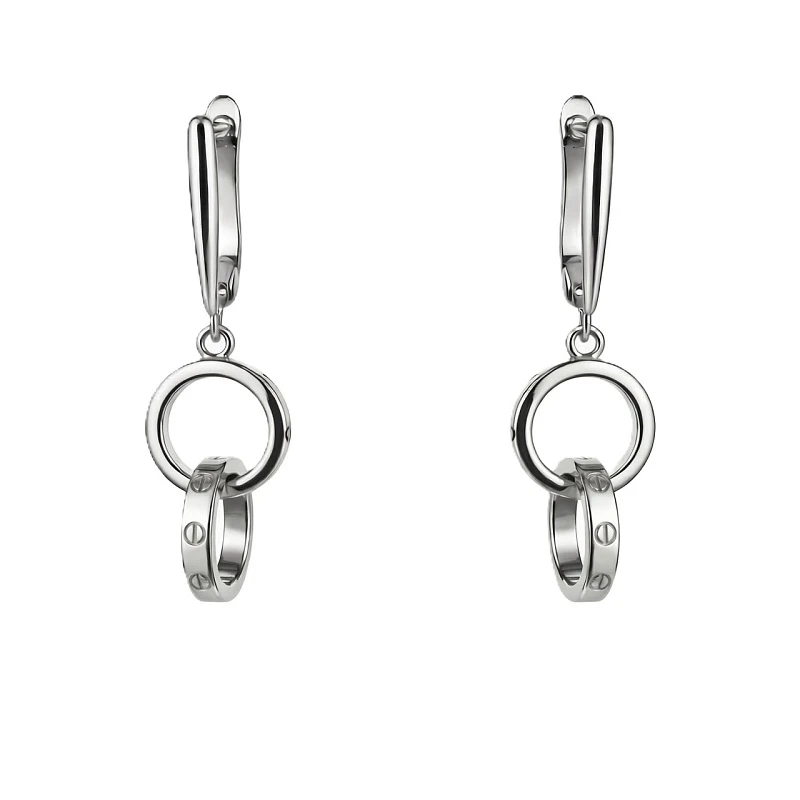 Серьги  серебряные