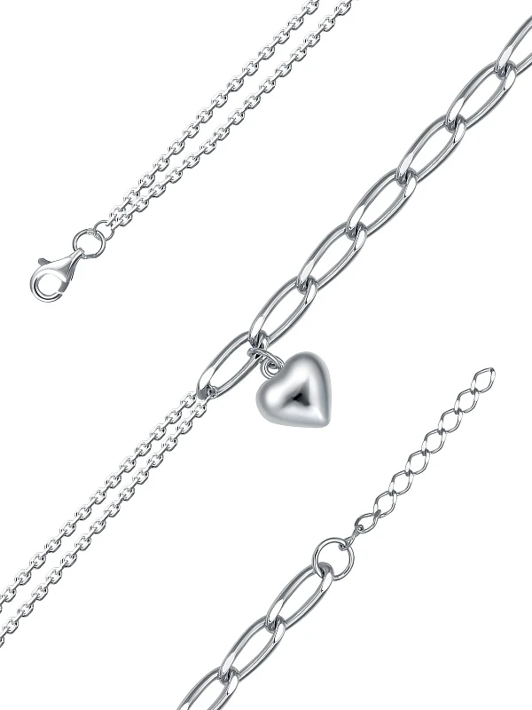 Браслет  серебряный