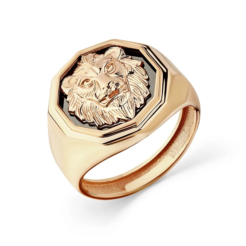 Кольцо  из красного золота