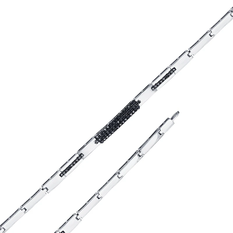 Браслет  из красного золота с природным бриллиантом