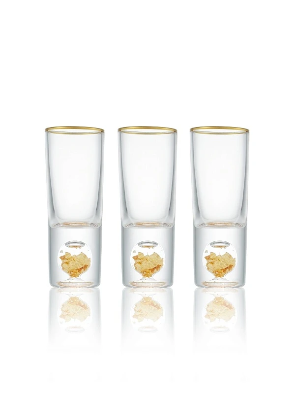 Посуда  с сусальным золотом