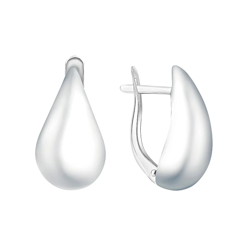 Серьги  серебряные