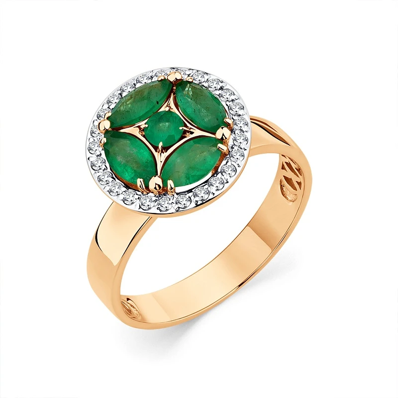 Кольцо «Мастер Бриллиант» золотое