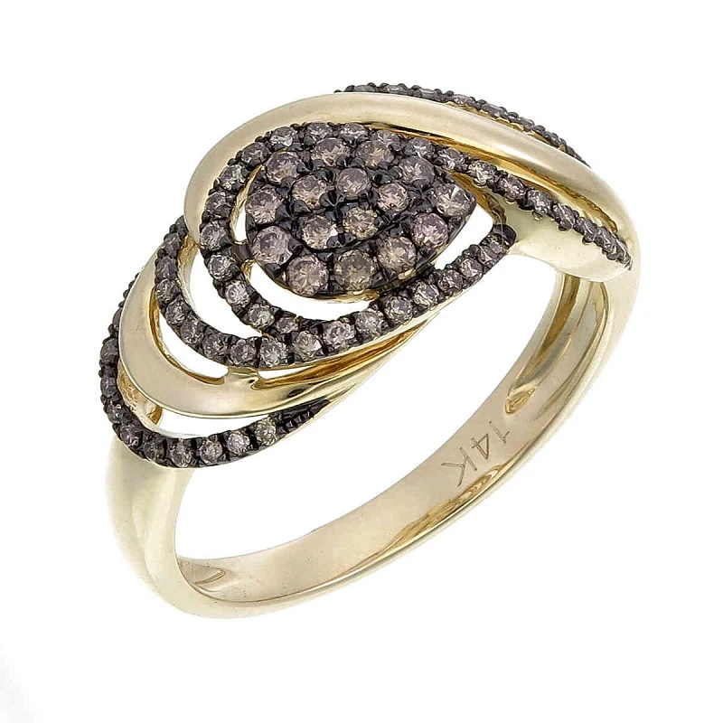 Кольцо  золотое с природным бриллиантом