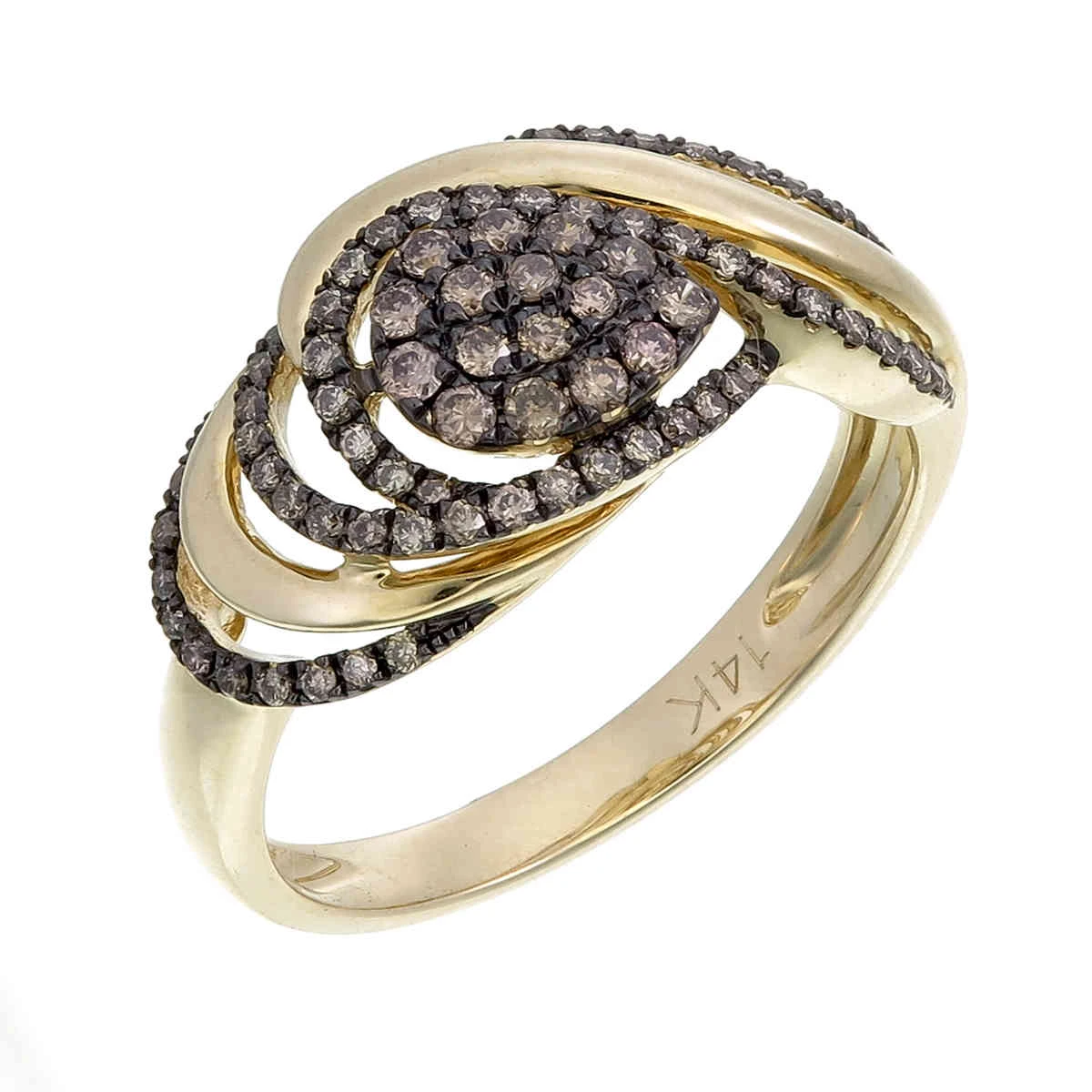 Кольцо  золотое с природным бриллиантом