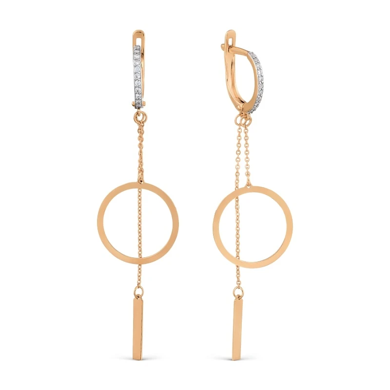 Серьги «KARATOV» золотые