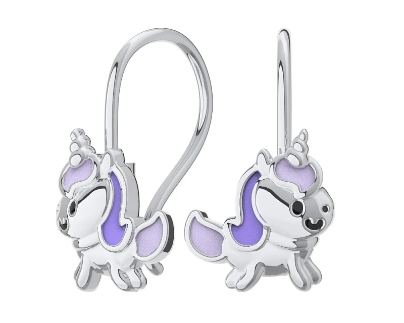 Серьги  серебряные