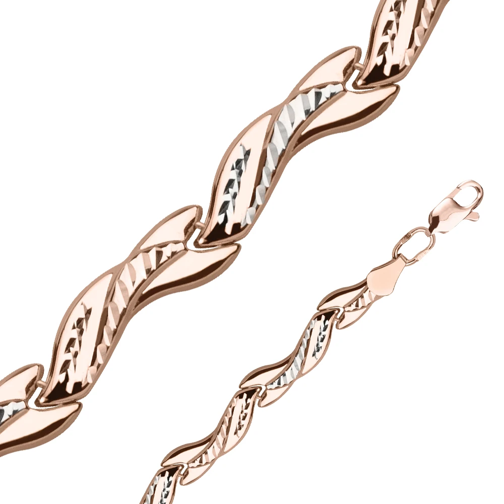 Браслет  из красного золота