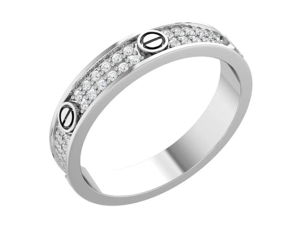 Кольцо  серебряное с фианитом