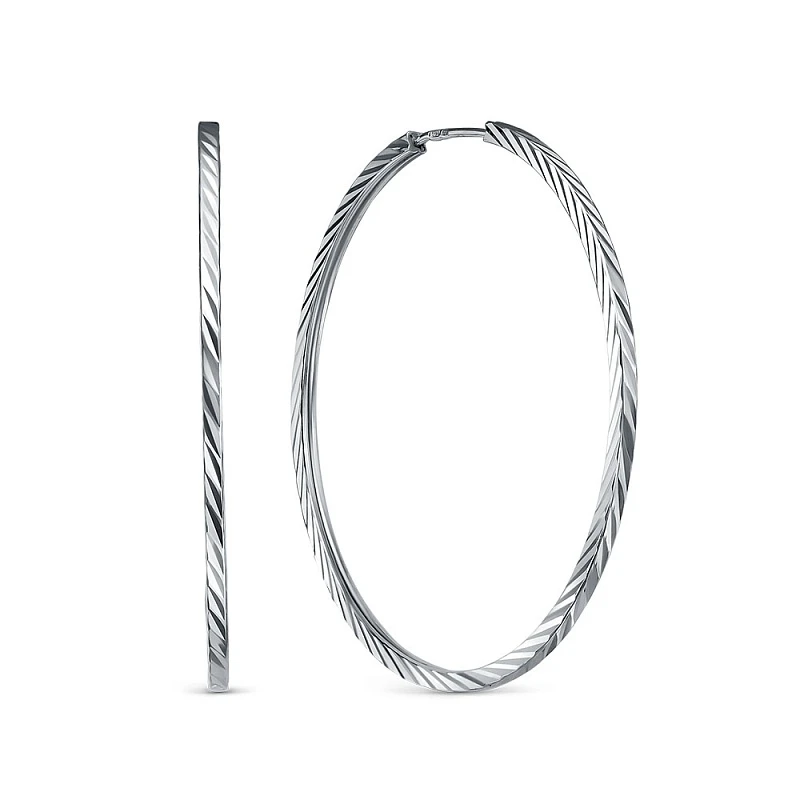 Серьги  серебряные