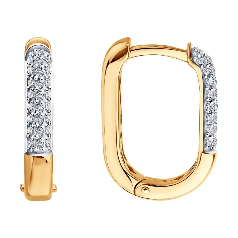 Серьги золотые